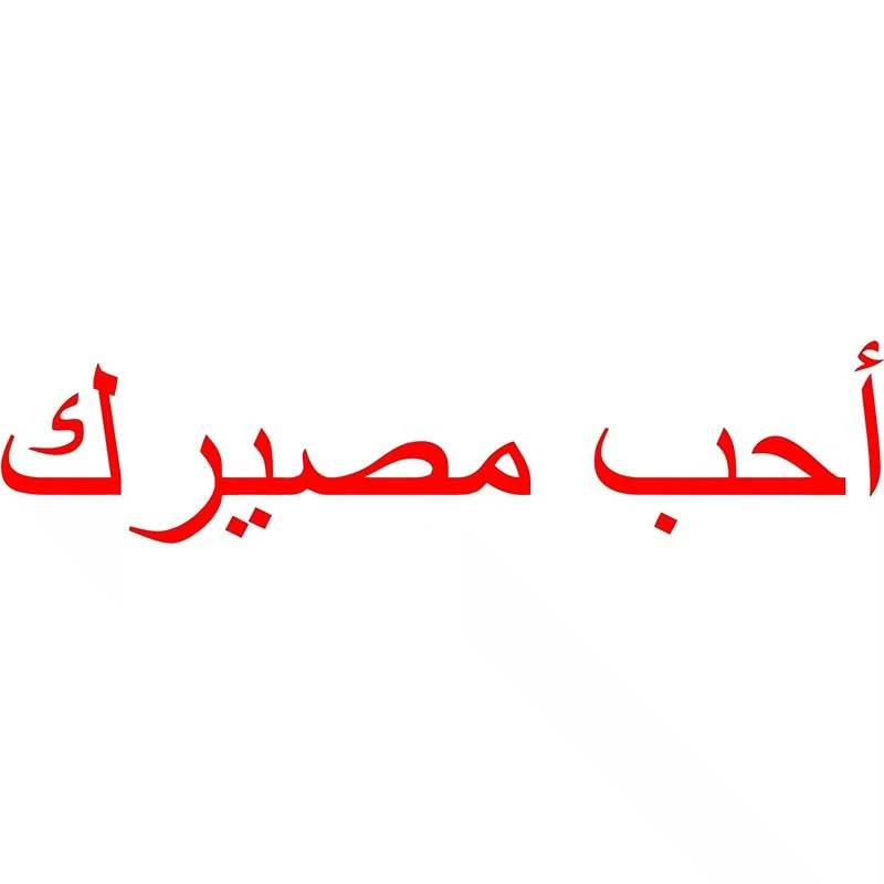 Adesivo per auto amo il tuo destino arabo vinile