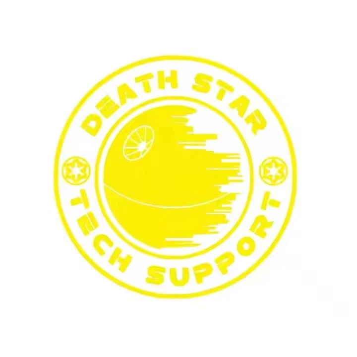 Death Star Tech Support Vinyl Art Sticker