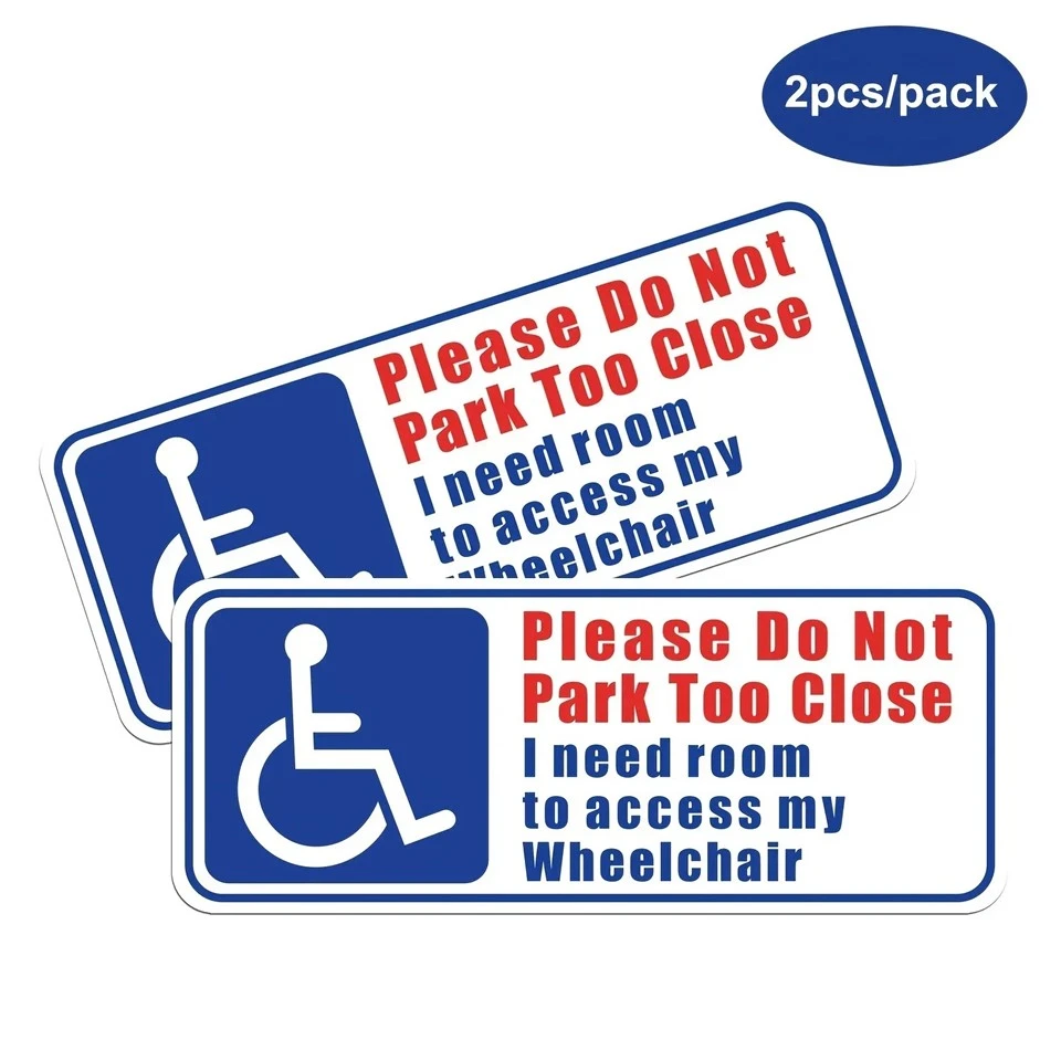 Non parcheggiare troppo vicino, ha bisogno di adesivo spaziale