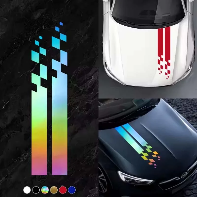 ET11363# Adesivo per auto sportive universali per cappuccio