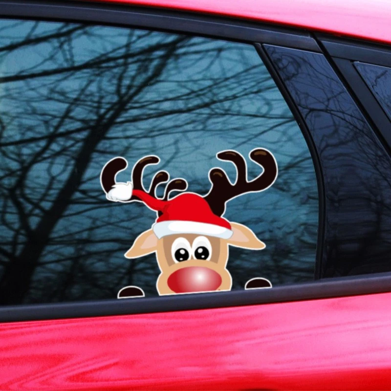 Christmas Gift Santa Car Window Decal