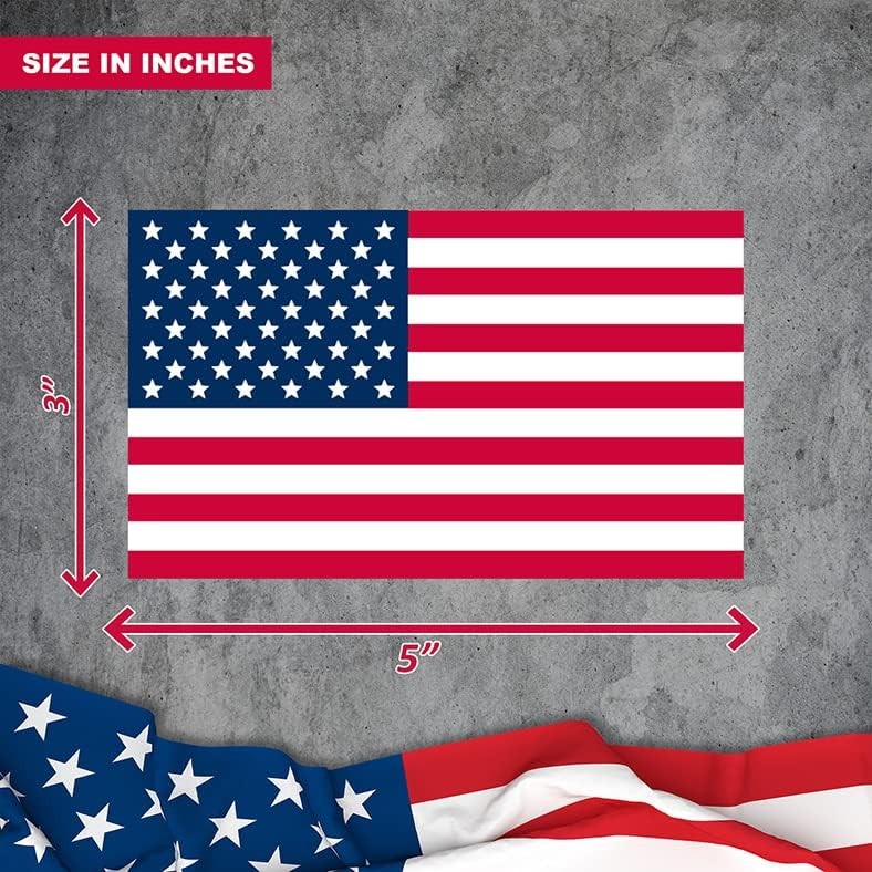 Adesivi con bandiera americana