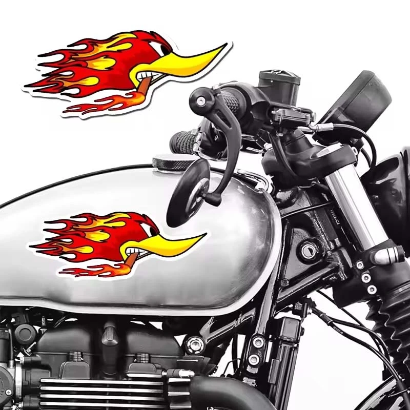 Adesivi per moto per anatra fiamma per moto