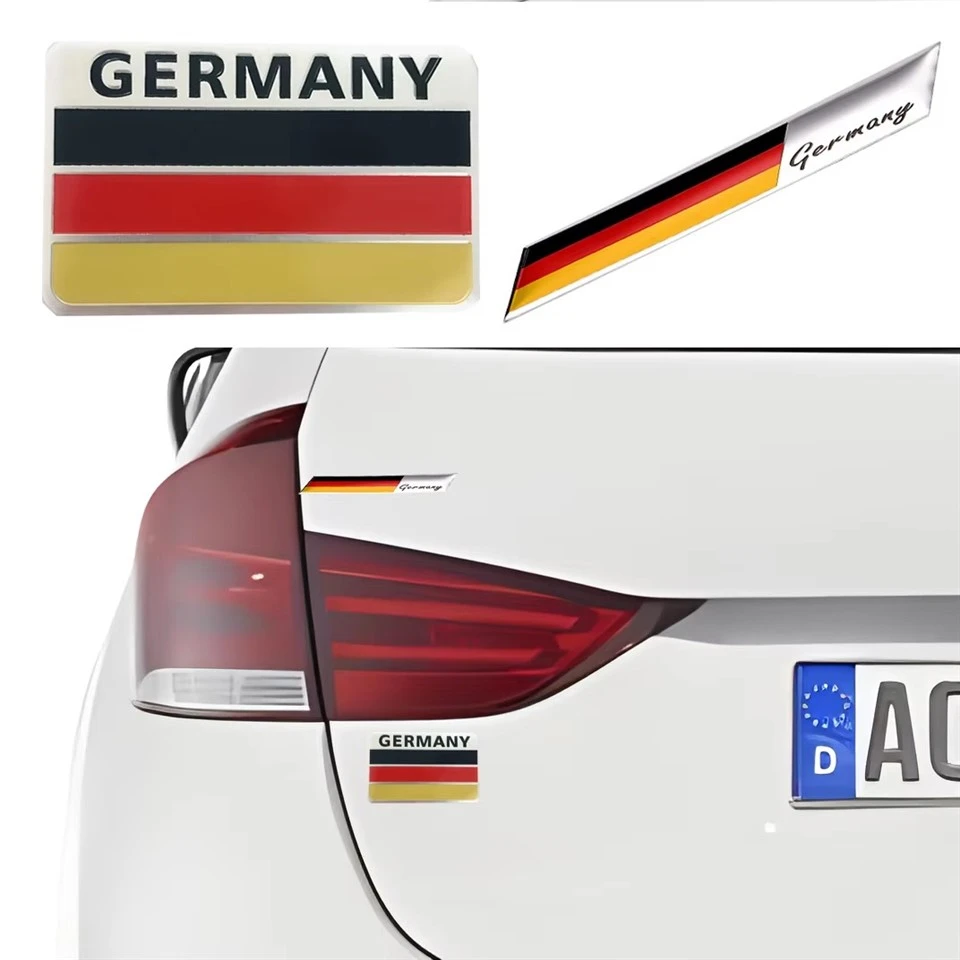 Emblema per auto in alluminio per auto Germania