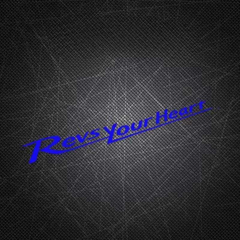 Et11377# Revs Your Heart Waterproof Car Sticker