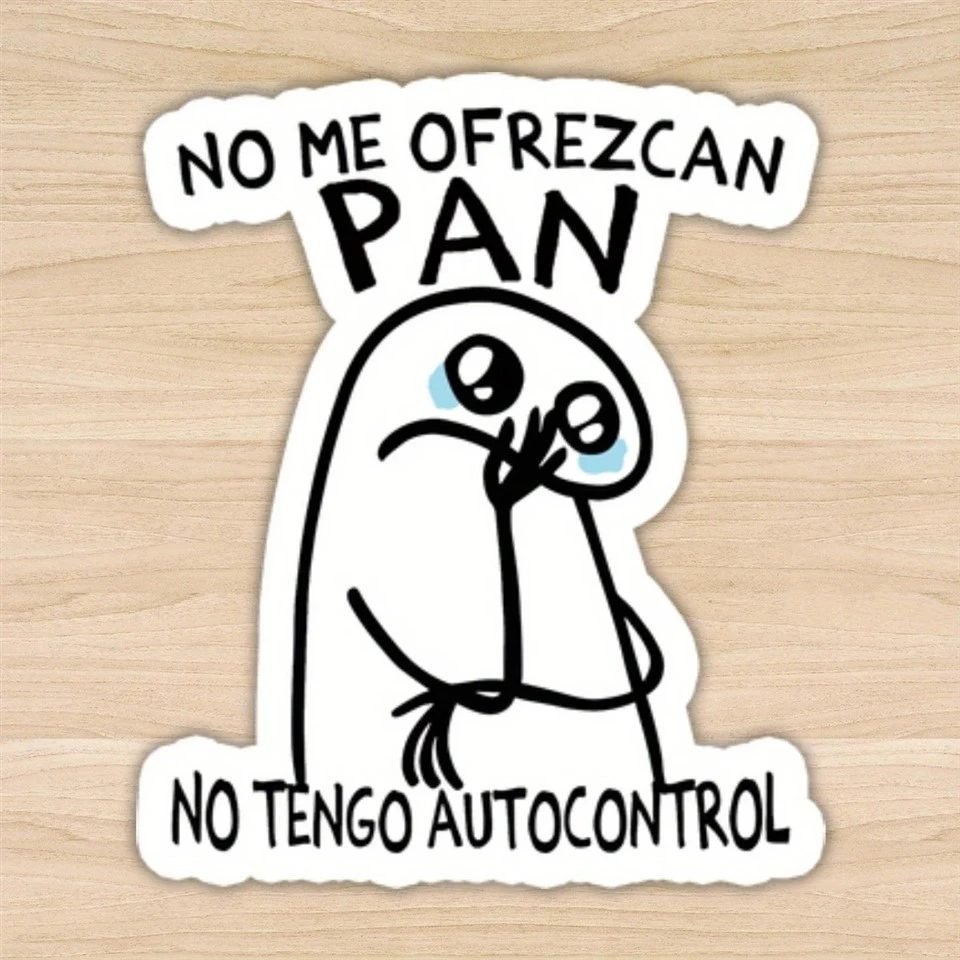 Divertente "no me ofrezcan pan spagnolo adesivi