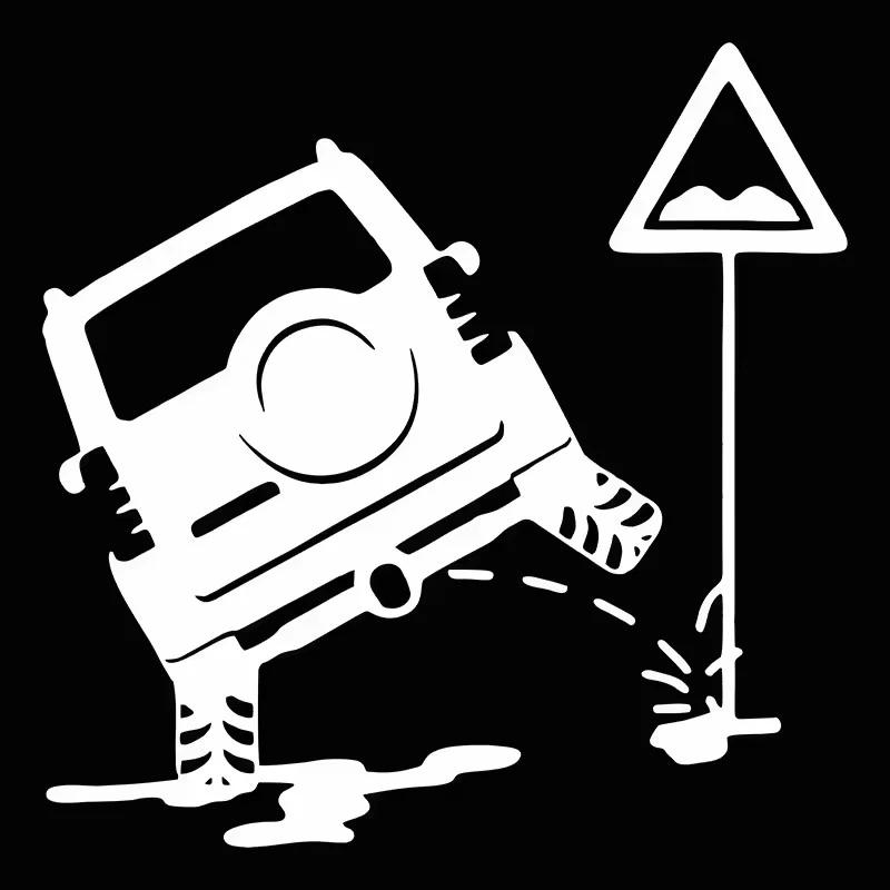 Jeep Is Peeing Auto Car Stickers
