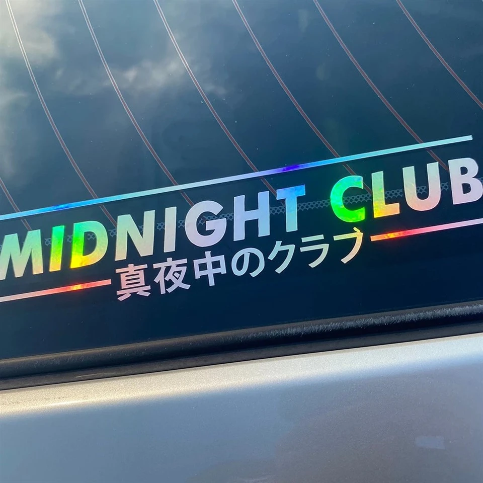 Midnight Club Vinyl Decal JDM Window Adesivo