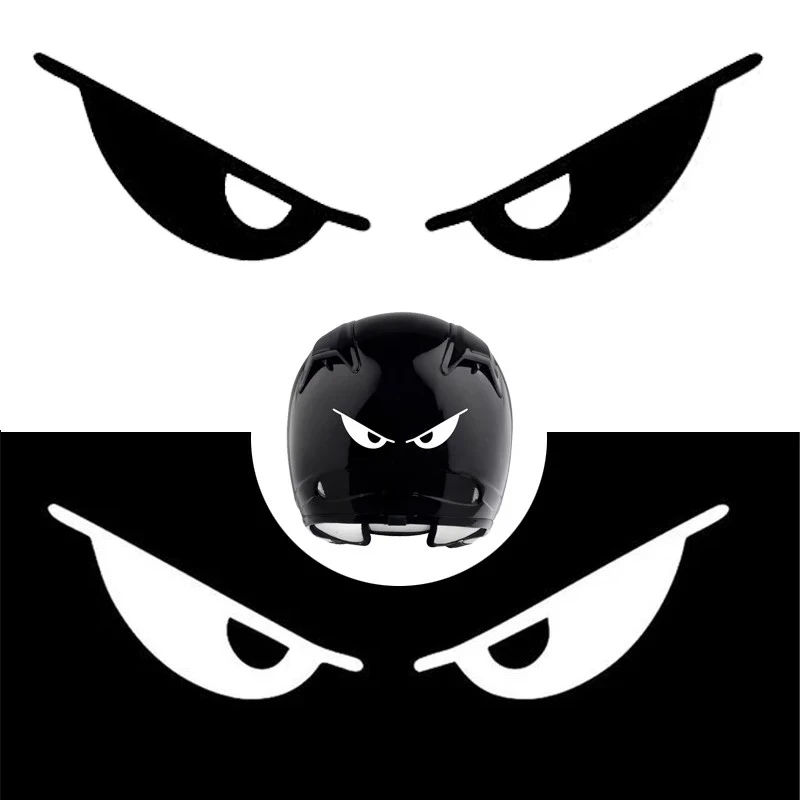 Casco motociclistico Eye Evil Eyes Shape Body Sticker