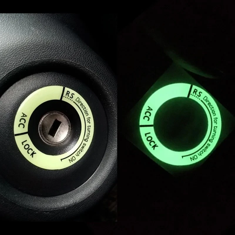 Adesivi per l'accensione per auto luminosa notturna