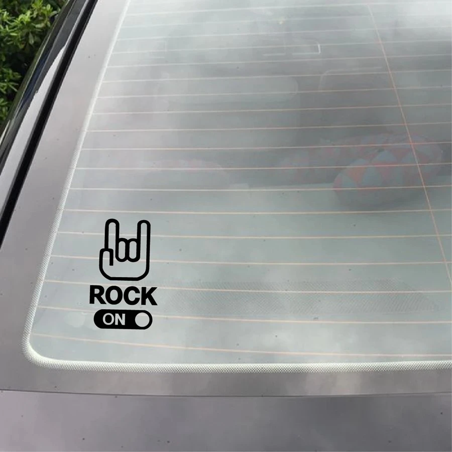 Decalcomanie di rock rock rock on auto