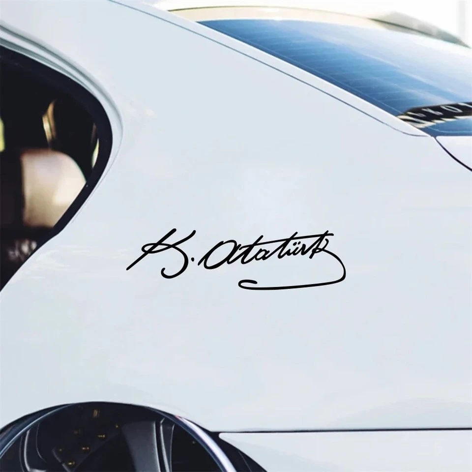 Signature Ataturk Creative Auto Sticker Schermata in vinile