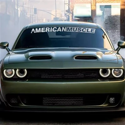 Adesivo per parabrezza di muscle car americana