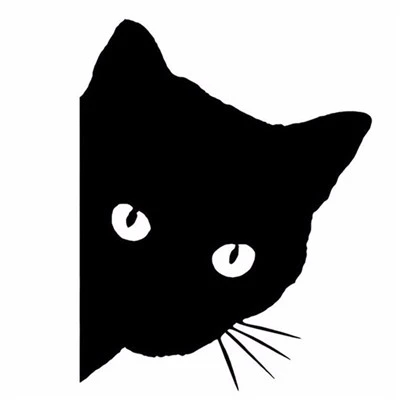Adesivo per auto con gatto stile animale domestico