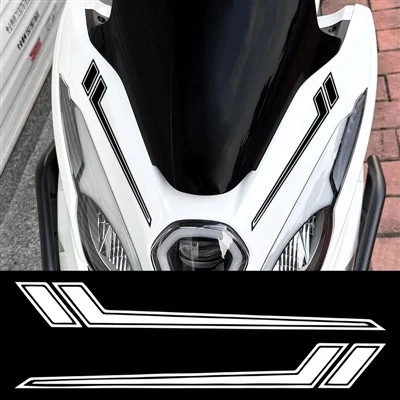 Adesivi motociclisti a strisce laterali da 1 paio