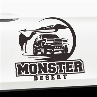 Adesivo per auto decalcomania stile croce del deserto