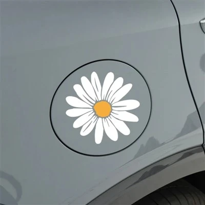 1pc Smiley Flower Motorcycle Adesivo in vinile Decal