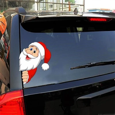 Adesivo decorativo per auto di Babbo Natale del giorno di Natale