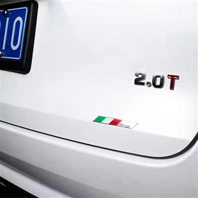 Badge emblema della bandiera di metallo Italia