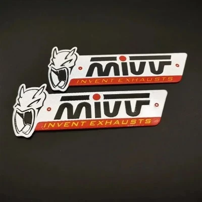 2pcs 3D Aluminum Heat - Adesivo per moto resistenti