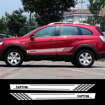 2 pezzi adesivi per porte dell'auto per Chevrolet Captiva