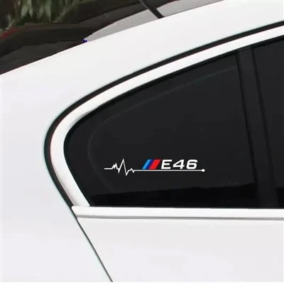 Adesivo per finestre per auto da 2 pezzi per BMW