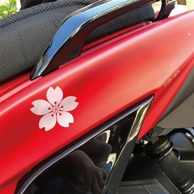 2pcs JDM Sakura Motorcycle Adesions