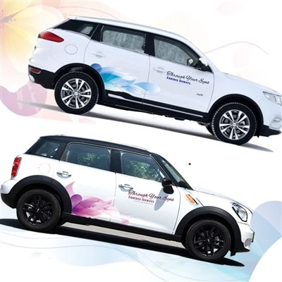 Adesivo personalizzato per carrozzeria in stile fiore colorato