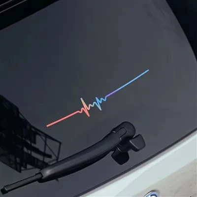 Adesivo per auto con striscia ECG