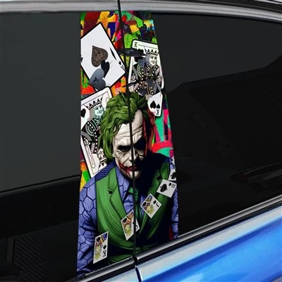 Modello Joker adesivo decalcomania pilastro auto B