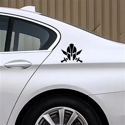 Adesivo per auto casco spartano