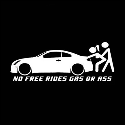 Adesivo per finestrino auto Jdm Ass o Gas