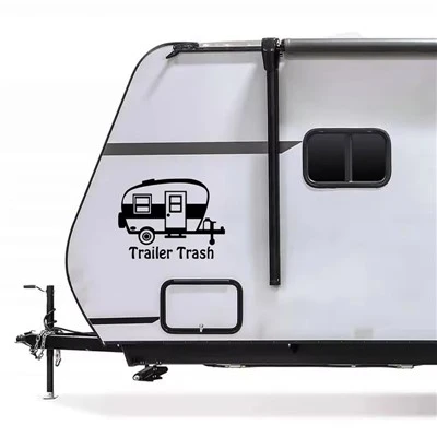 Adesivi per auto Trailer Trash Outline Decor