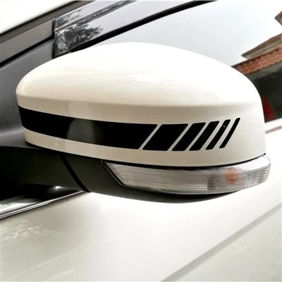 Adesivo stile sportivo per specchietto retrovisore in PVC per auto