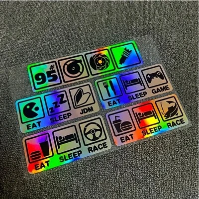 5pcs/set jdm - set di adesivo per auto in stile
