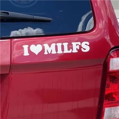 Adesivo per auto Amo le MILF