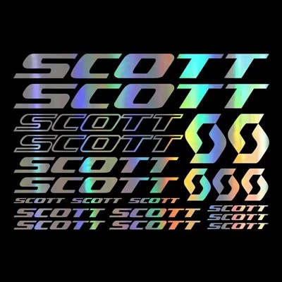 Kit adesivo per decalcomanie per bici di marca Scott