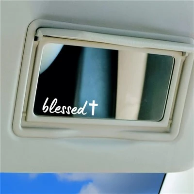 Decalcomanie trasparenti dello specchio interno dell'auto