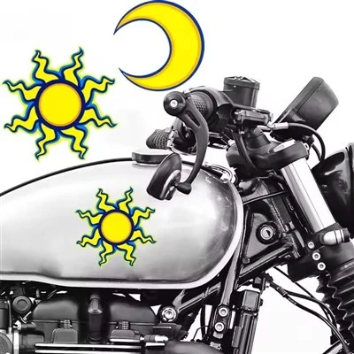 Adesivi motociclisti di luna e sole