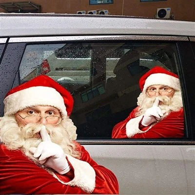 adesivo di Babbo Natale per carrozzeria