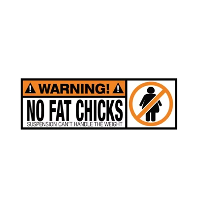 Adesivo per auto per pulcini grassi divertenti