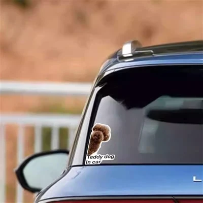 Adesivi per finestre in vinile per auto con animali