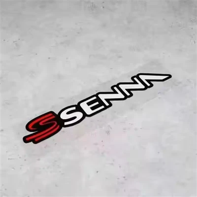 Ayrton Senna adesivi in vinile riflettente