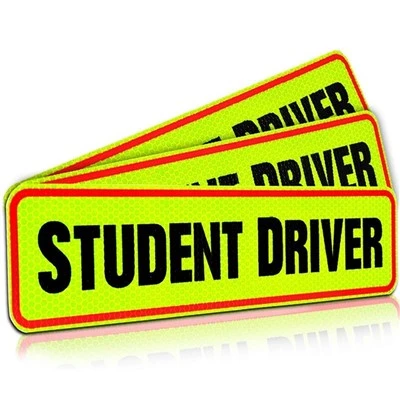 Adesivo per auto Studente conducente Avvertimento riflettente