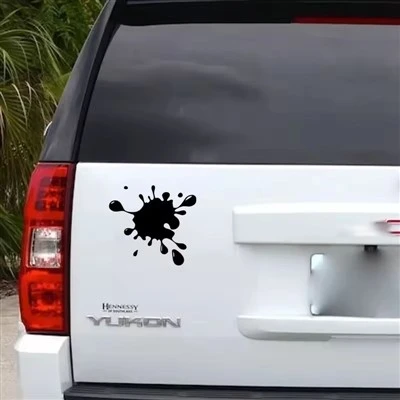 Adesivo per auto divertente con macchie schizzate