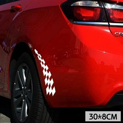Adesivo per parafango auto, bandiera stile F1