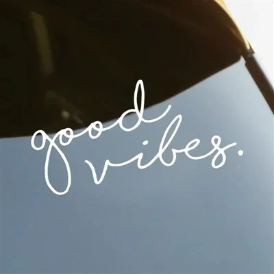 Good Vibes Die - Cut Auto Achevi