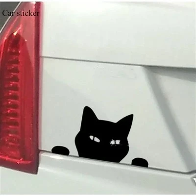 Adesivi per auto anime anime cartone animato nero gatto