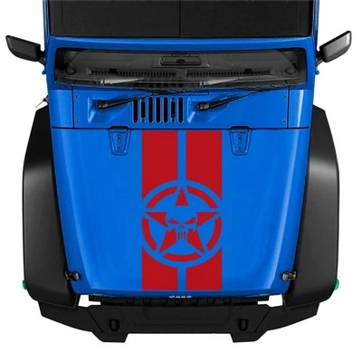 Adesivi per cofano motore per veicolo JEEP 4X4