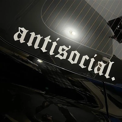 Banner del parabrezza antisociale di stile per auto